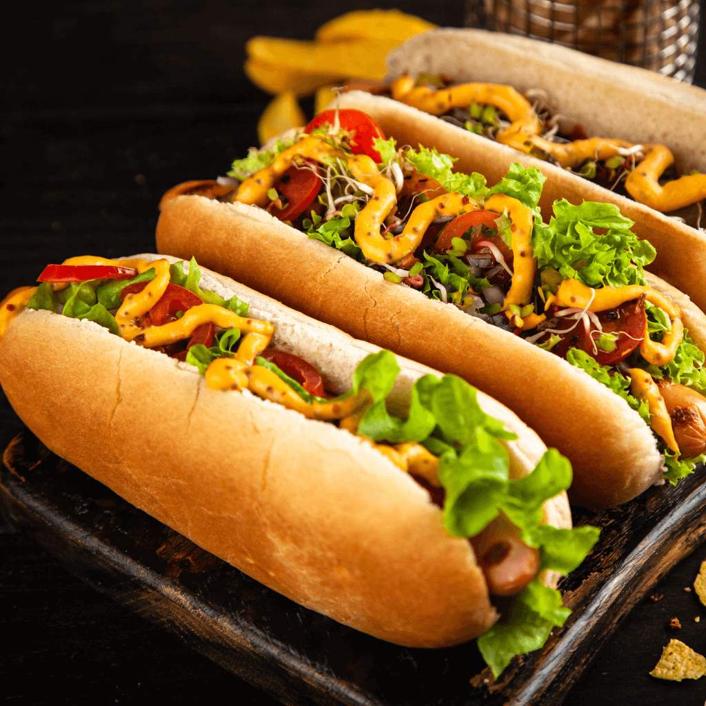 Fincsi street food hot-dog